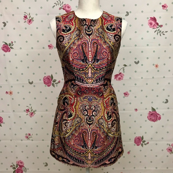 Nanette Lepore Orange Gold Sheath Mini Dress - Picture 1 of 7